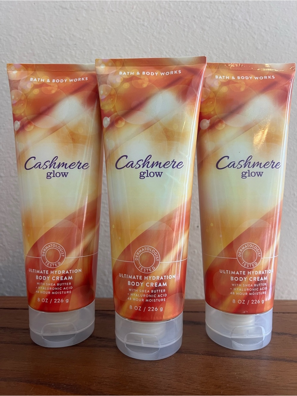 Bath & Body Works Cashmere Glow Ultimate Hydration Body Cream, Set of 3, New